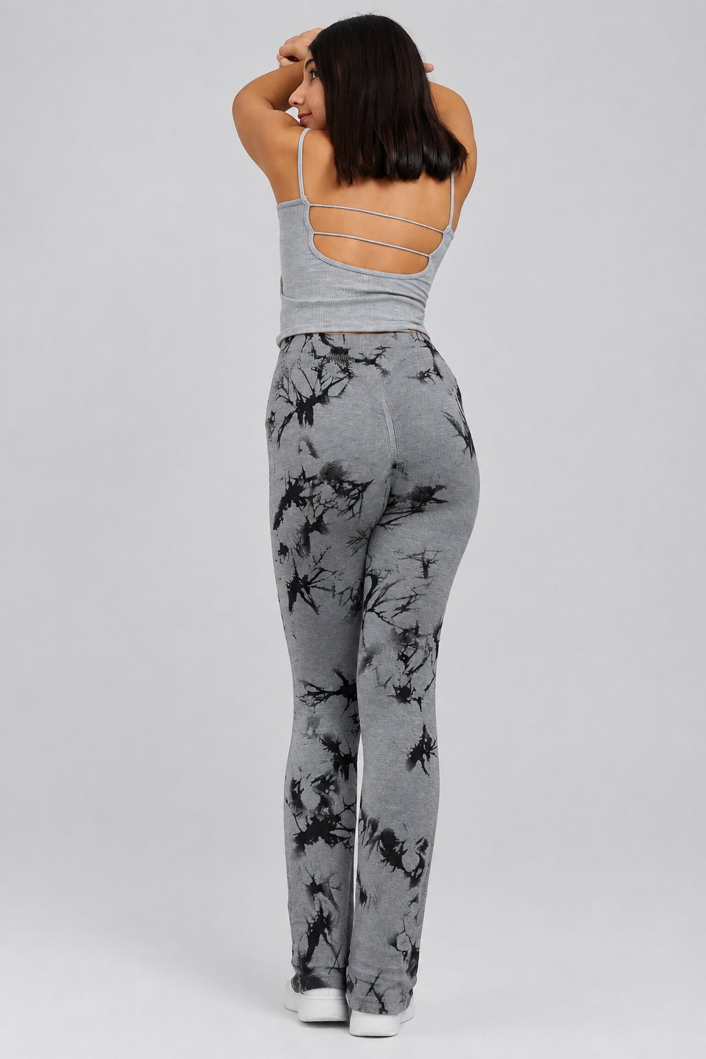 Leggins Push Up Tie-Dye Gris Claro - Imagen 4