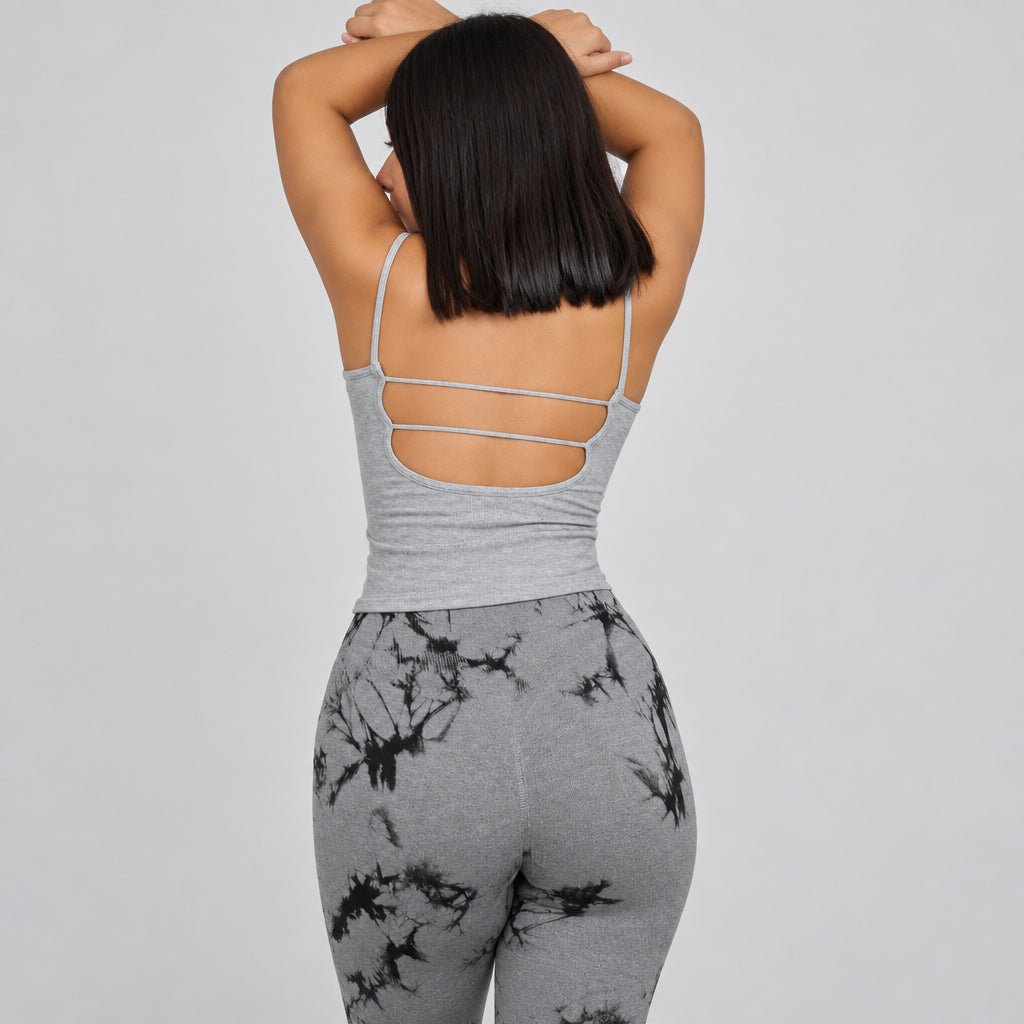 Leggins Push Up Tie-Dye Gris Claro - Imagen 5