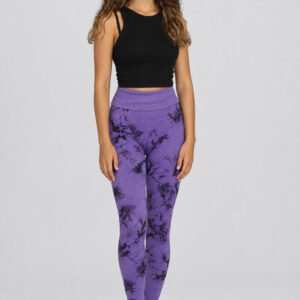 Leggins Push Up Tie-Dye Morado