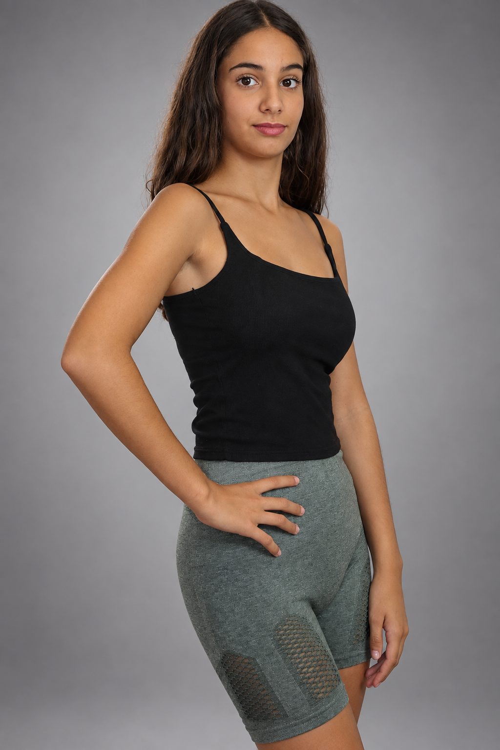 Leggins Push Up Corto Calado Verde