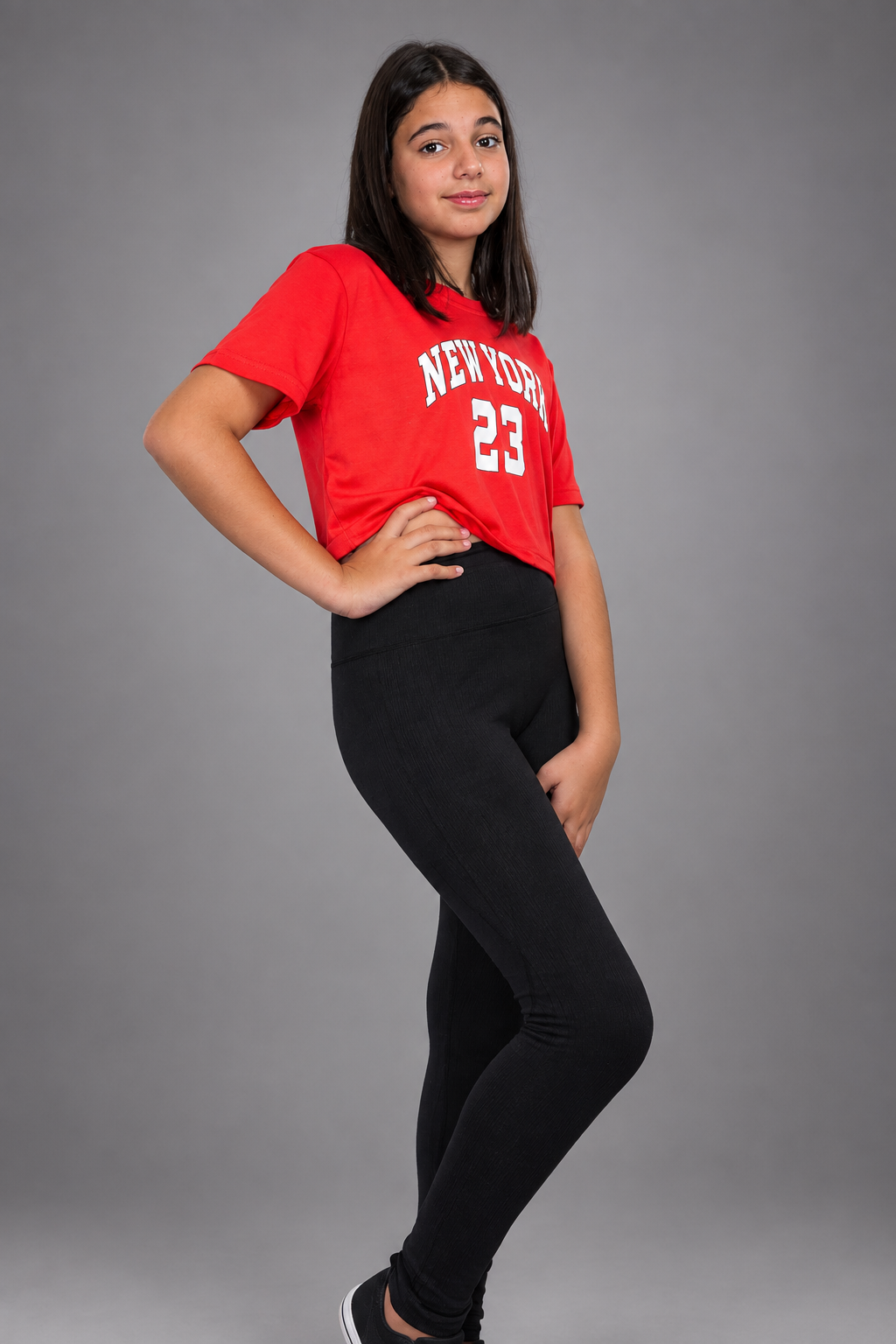 Leggings Deportivos Negro con Bolsillo para el Móvil